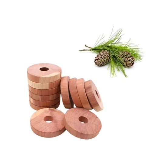 K.Pro Vert - Cintres Au Bois De Cèdre - Élimine Les Mites Des