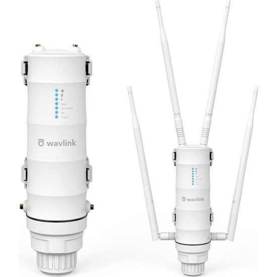 Répéteur WiFi WONLINK AC1200 Double Bande 5GHz + 2.4GHz 1200 Mbps – 4 Antennes Puissantes – Port LAN – WPS – Couverture Totale