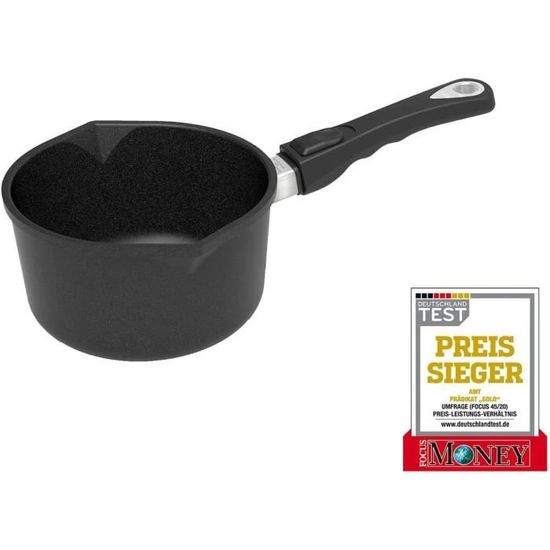 Casserole En Fonte D'Aluminium Compatible Induction - 28 Cm - Noir/Gris