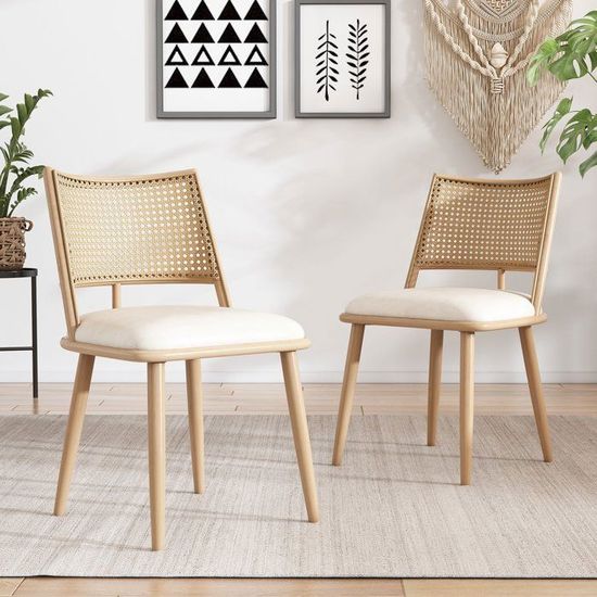 Lot De 4 Chaises De Salle à Manger Modernes - Piètement Chromé, Assise Capitonnée Simili Cuir - Neuf