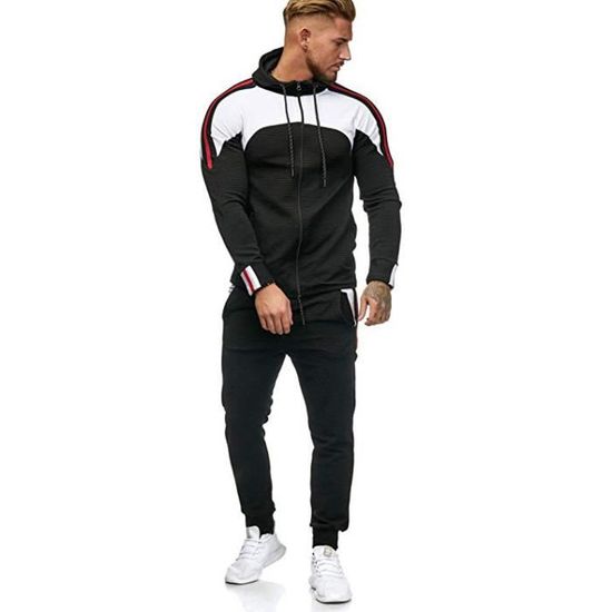 Sweat à Capuche Homme - Hoodie Couleur Unie Poches Kangourou, Pull Confortable Et Ample