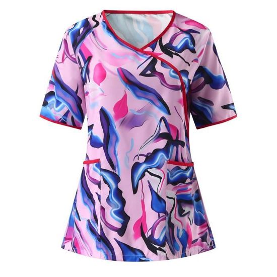 T-shirt Coton Doux Femme Post-opératoire – Confortable, Respirant, Coupe Ample