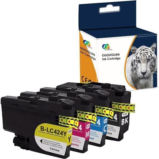 Pack De 5 Cartouches D'encre Cyan Compatibles Brother - Pour Imprimantes DCP-J415 Et Séries MFC