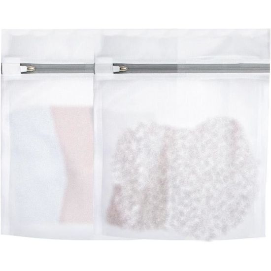Sacs Filet Pour Aspirateur De Piscine SAVITA - 2 Pièces 40x61 Cm - Maille Fine Avec Cordon Serrage - Pour Feuilles Et Débris