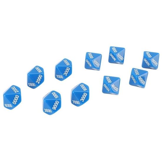 LON Dés à jouer 16mm Jeux de Société,Jeu de dés vierges à six faces