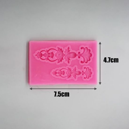 Moule Gâteau Silicone Dentelle Fondant Pâtisserie Pâte Chocolat Gâteau Rose - Maison