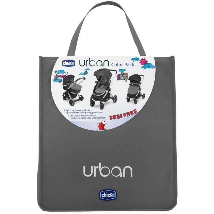 Accessoires Pack Color CHICCO Pour pousette Urban Anthracite Cdiscount Puericulture Eveil bebe