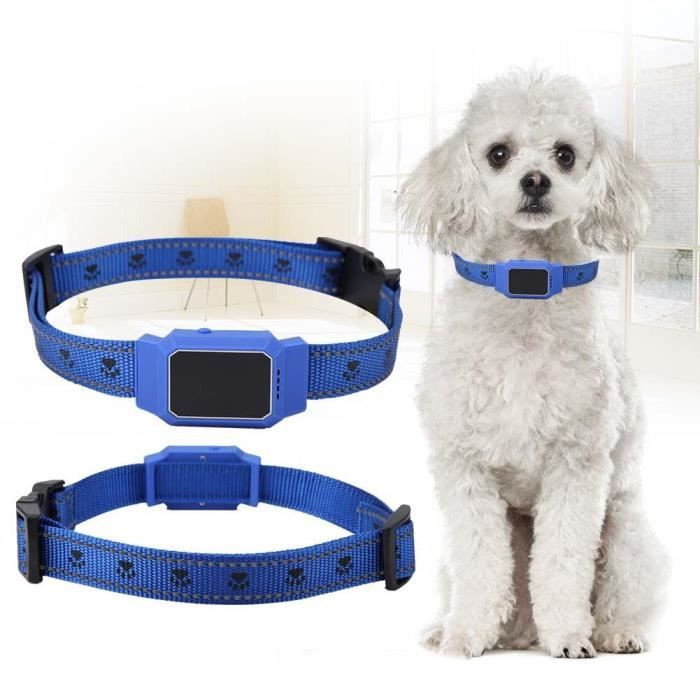 compagnie GPS étanche Tracker Chien Suivi en temps réel du collier Recherche de repère de sécurité (bleu) -LAF