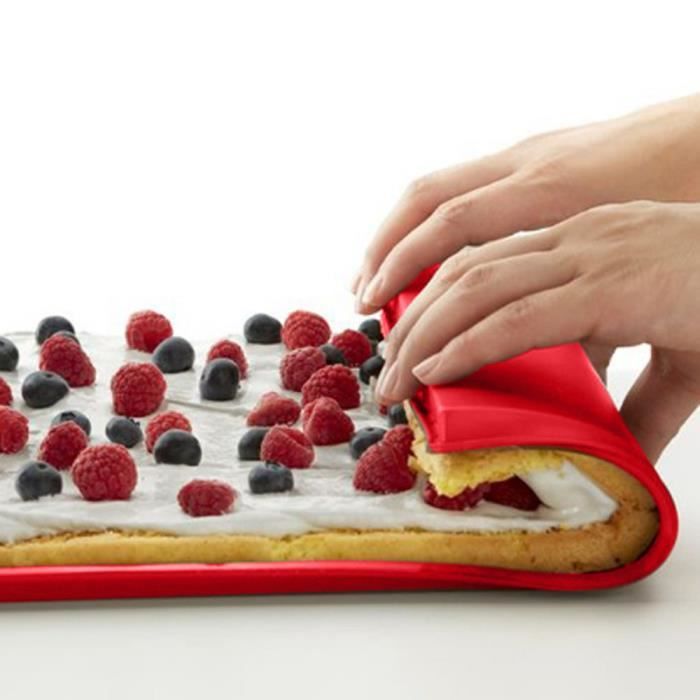 Vente chaude souple et flexible gâteau Pochoirs Rouleau silicone Pan pâtisserie Ustensiles de cuisson Cuisine mn476