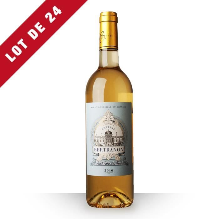 24X Château Bertranon 2010 Blanc 75cl AOC Sainte-Croix-du-Mont - Vin Blanc