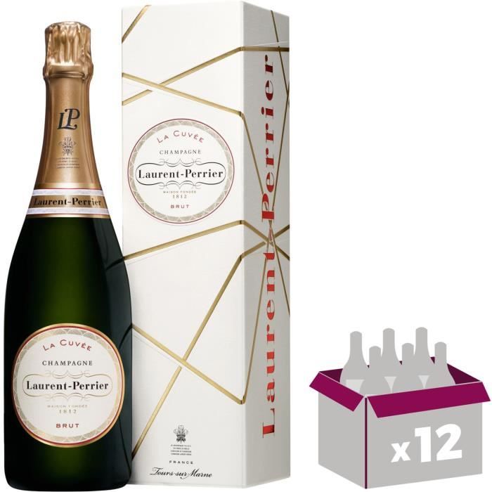 12X Laurent-Perrier Brut 75cl - Etui - Champagne