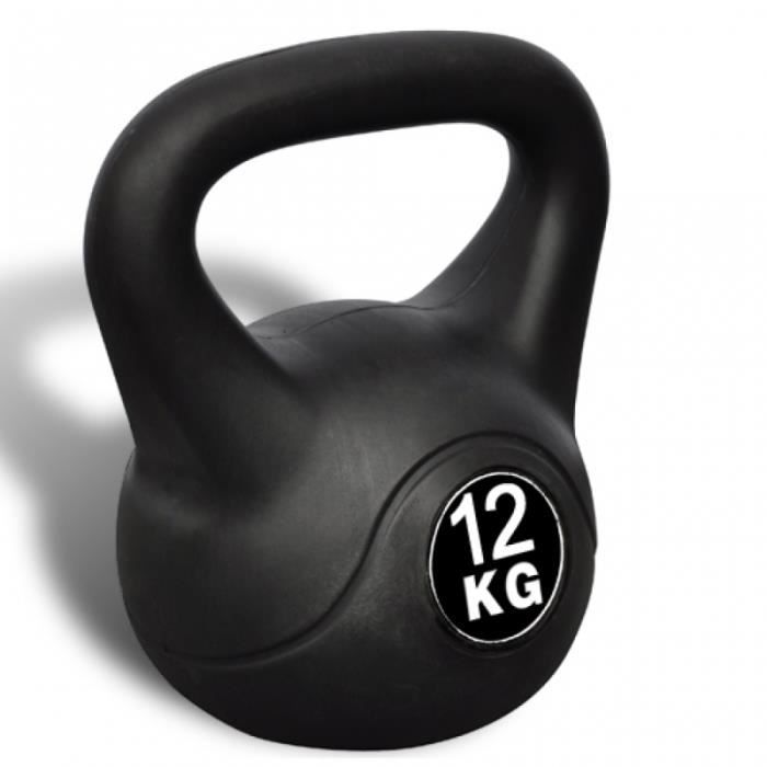 Kettlebell haltère poids musculation haltérophilie exercices gym 12 kg 0702045