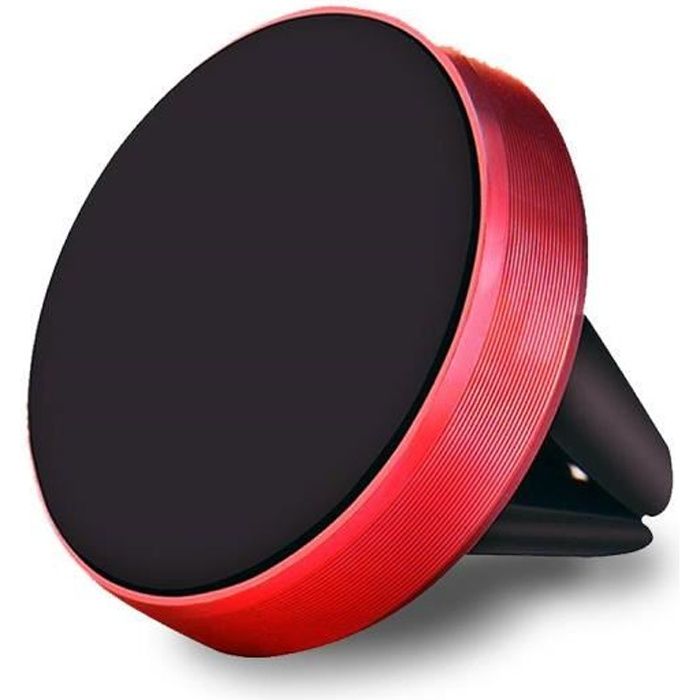 Support Téléphone Voiture Universel Grille de Ventilation - Rouge