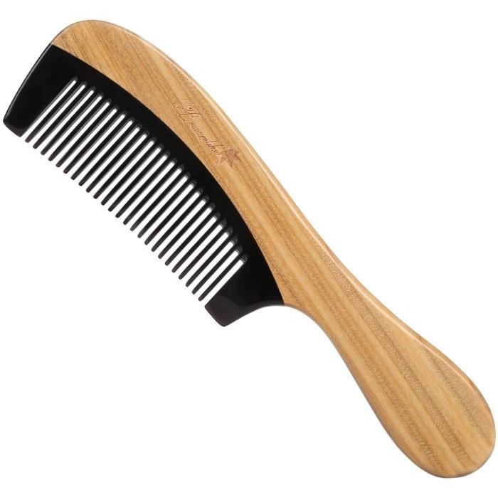 Peignes Peigne Breezelike - Peigne cheveux Breezelike - Peigne démêloir en bois naturel pour cheveux frisés - Peigne ant 43415