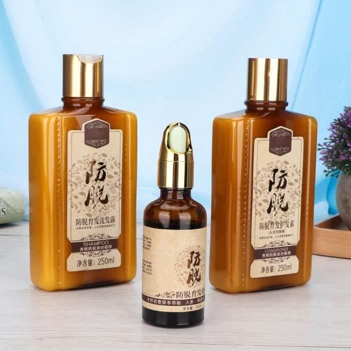 XT Shampooing + revitalisant 3 en 1 + Huile de repousse des cheveux Anti-Chute Hydratante Réparatrice Ensemble..... - XTBSP0218A4110
