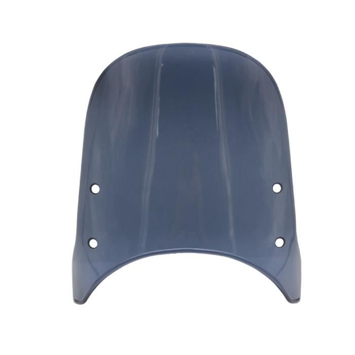Noir - clair - fumée Motos Custom Compact Sport Déflecteur De Vent Rétro Universel Pare-Brise Phare Déflecteur De Vent Smokey