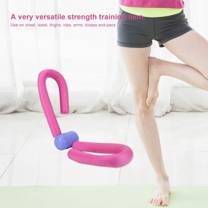 Atyhao Exerciseur de jambe Home Gym Sports Cuisse Jambe Bras Muscle Fitness Workout Exercise Machine (Rose Red)