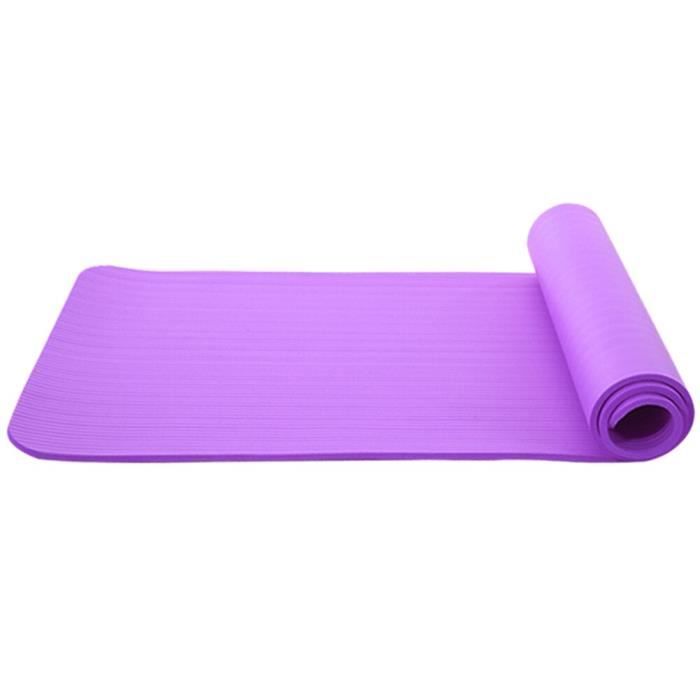 Tapis de sol,Tapis de Yoga antidérapant NBR, couleurs classiques, équipement de Fitness, Design Simple et Durable, - Type Violet