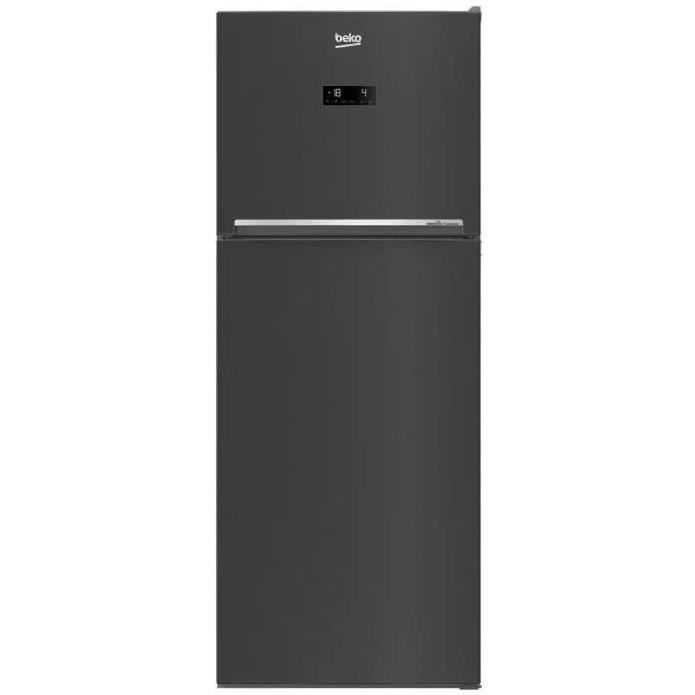 Réfrigérateur combiné BEKO RDNT470E30ZXBRN - Double porte - 422 litres - L76cm - Noir