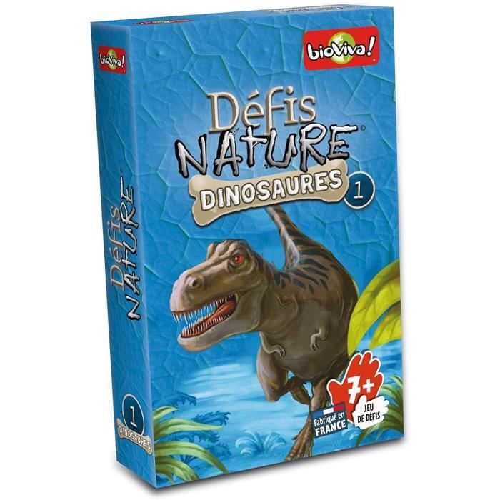 BIOVIVA - Defis Nature - Dinosaures - Jeu de societe ludique des 7 ans - 280105