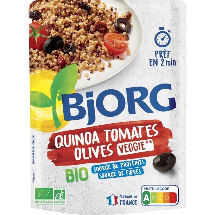 Quinoa tomates olives 250g Bjorg