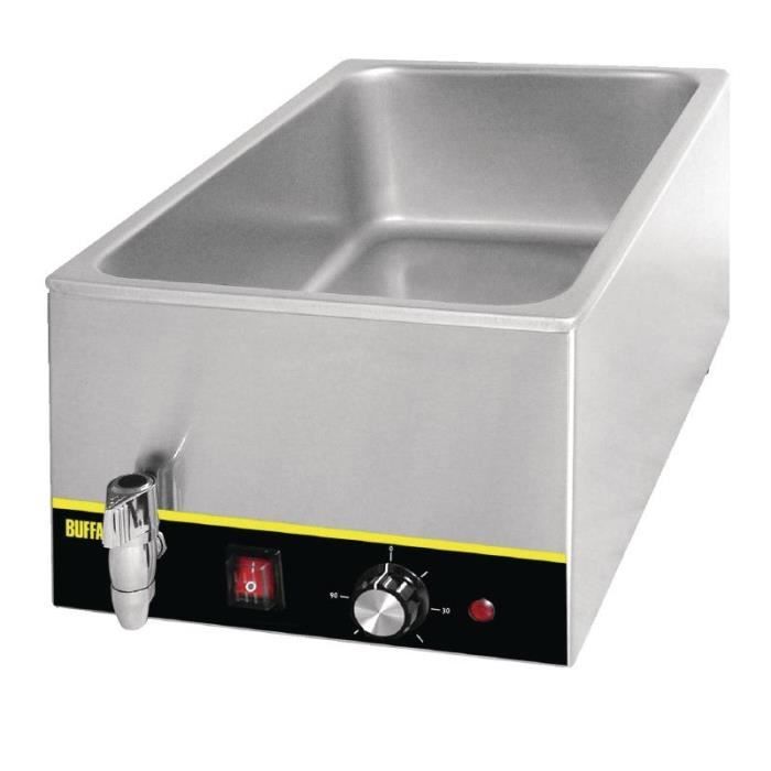 Bain Marie Professionnel GN 1/1 avec Robinet de Vidange - Buffalo