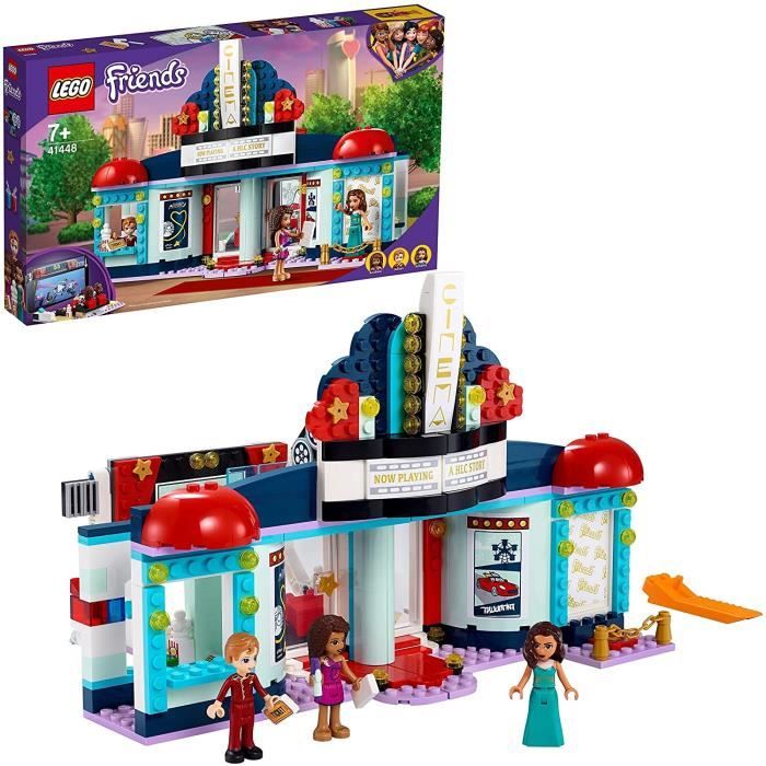 LEGO Friends 41448 Le Cinema de Heartlake City avec Support Telephone, Jeu Creatif pour Fille et Garcon de 7 Ans et Plus