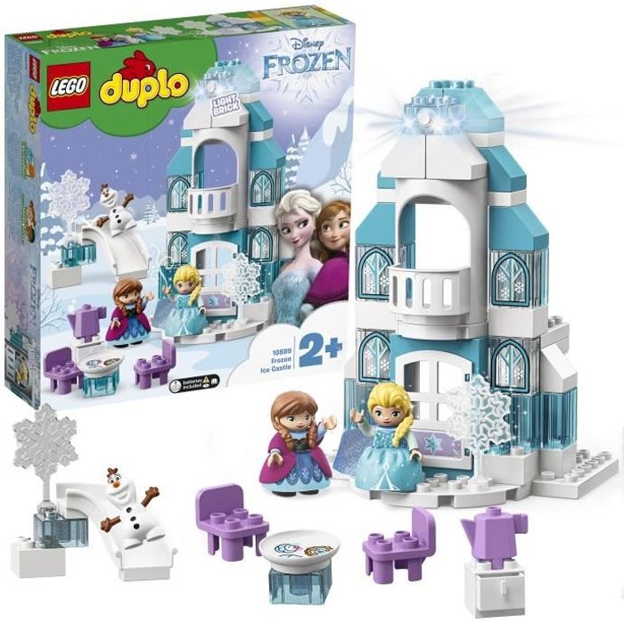 LEGO® 10899 DUPLO Disney Le Château De La Reine Des Neiges Jeu De Construction Avec Mini Poupées Anna Et Elsa, Jouet Enfant 2 Ans