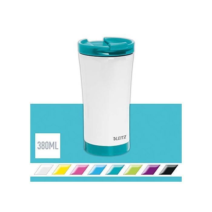 Gobelet isotherme WOW 380 ml blanc/menthe