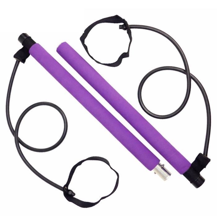 Lixada Yoga Bandes de Résistance Pilates Bâton Bodybuilding Crossfit Gym Tube En Caoutchouc Bandes Élastiques Fitness Équipement-93