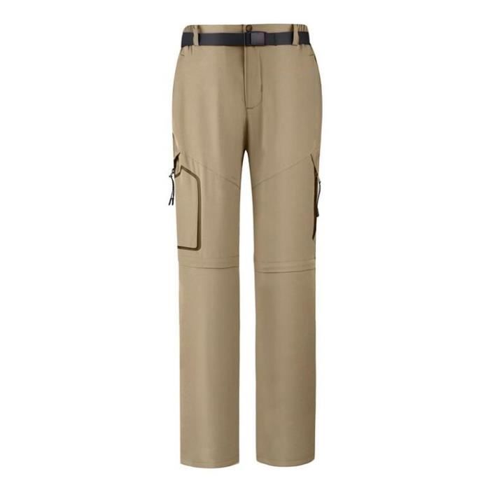Pantalon de Softshell Femme Mi Saison Imperméable Séparable Randonnée