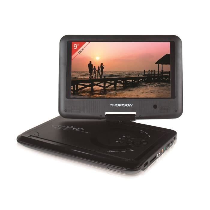 THOMSON THP359 Lecteur DVD portable - Ecran 9'' rotatif - Port USB/SD