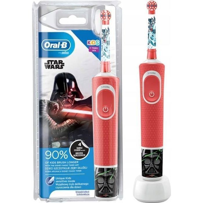 UNE BROSSE À DENTS ÉLECTRIQUE ORAL-B STARWARS POUR LES ENFANTS