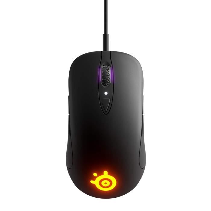 SteelSeries Sensei Ten - Souris de gaming - Capteur optique TrueMove Pro 18 000 CPI - Design ambidextre - 8 boutons programmables