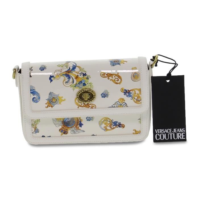 SACOCHE VERSACE JEANS COUTURE ABM1 B en peinture nappa blanc multicolore Femme