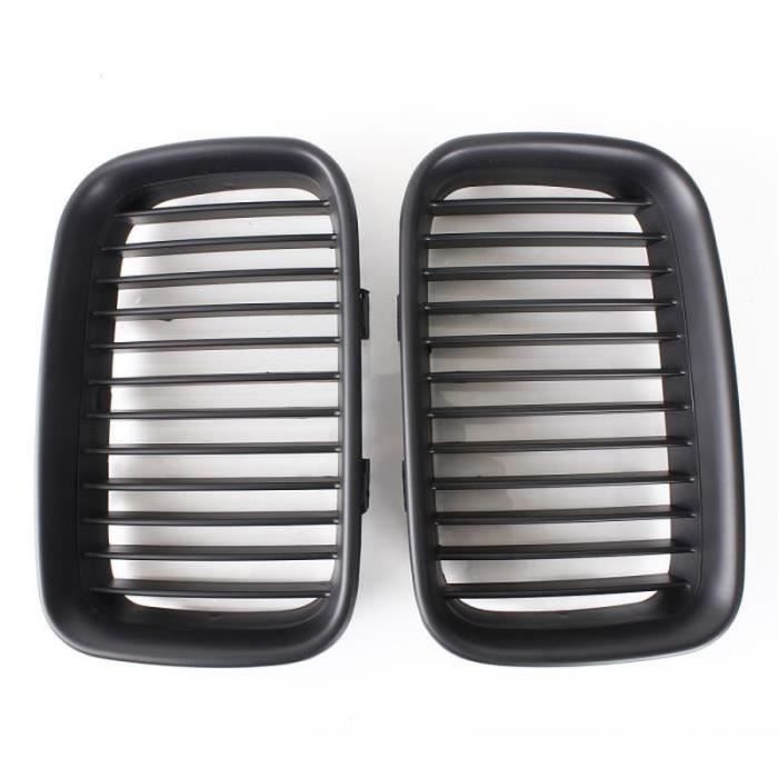 GWH-U 2Pcs Grilles Noire Mat Pour BMW E36 Calandre 92-96 Forte-ABS Construction
