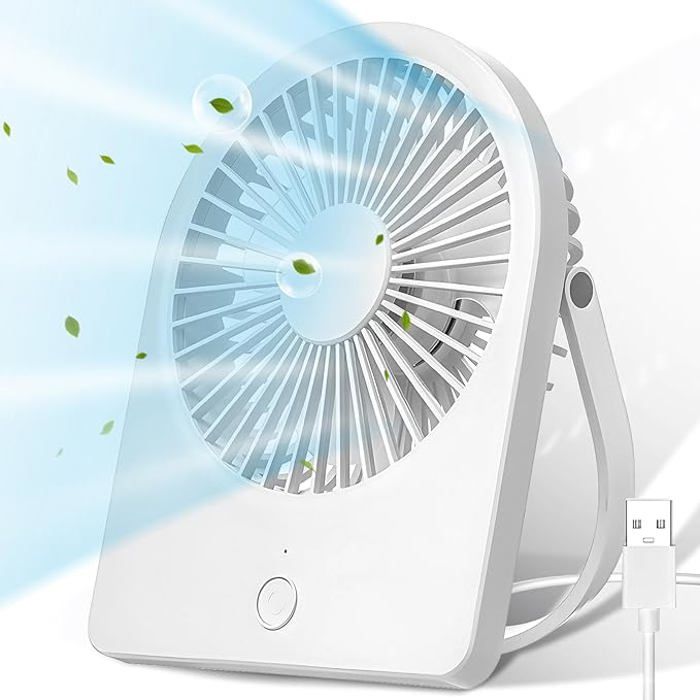 Mini ventilateur de table ultra silencieux ventilateur de table USB adapté à la maison et au bureau - Nobrand