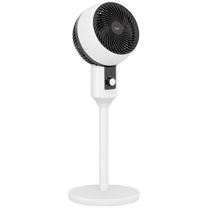 Ventilateur sur pied - HOMCOM - 45 W - circulateur dair - 3 niveaux - oscillation réglable à 70° - noir et blanc - Hom