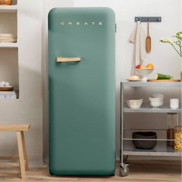 Réfrigérateur rétro - Create - 281L - Vert sauge - Esthétique années 50
