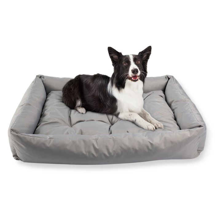 Meilleurs prix pour Lit pour Chien Panier Coussin Canapé M 95x75 cm Grande Taille Gris PET ZEN Étanche Lavable