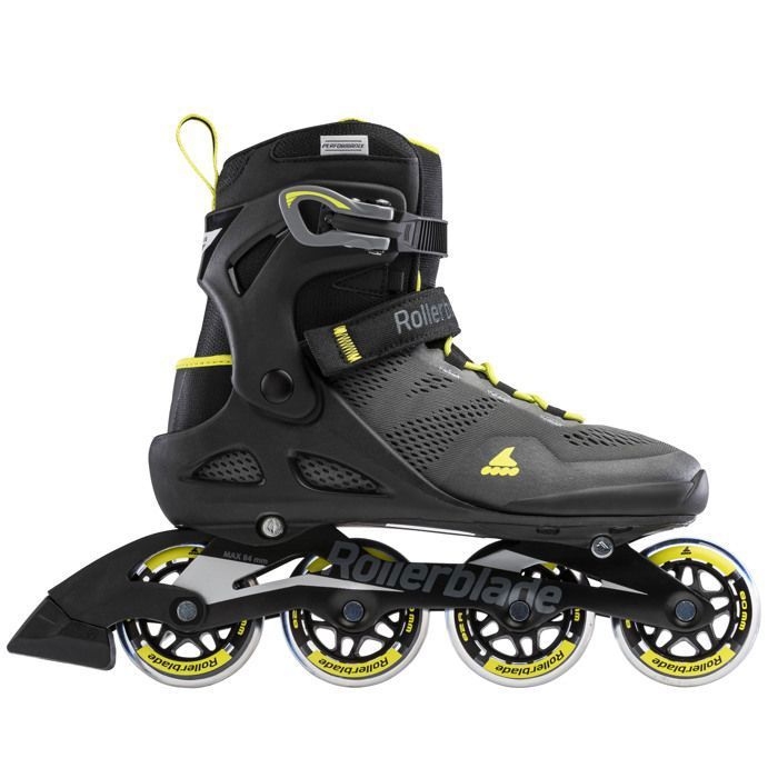 Rollerblade Macroblade 80 Homme – Rollers fitness 80mm platine aluminium frein Rollerblade Macroblade 80 Homme – Rollers fitness 80mm platine aluminium frein