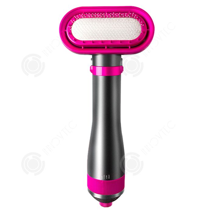 Comparer les prix de INN 280W brosse à vapeur peigne silencieux à température constante Sèche-cheveux pour animaux faible décibel ratissage doux rouge