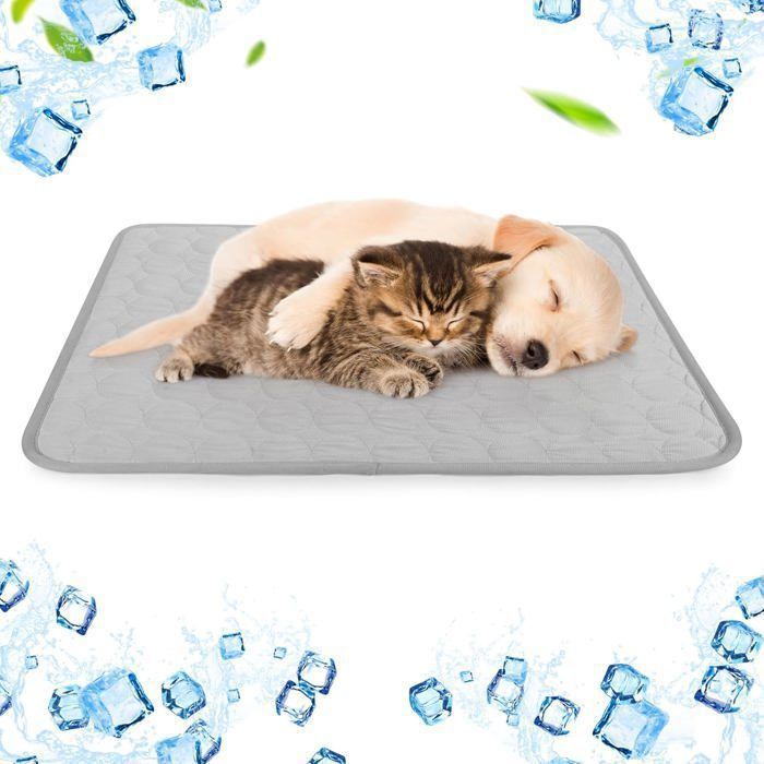 Tapis de refroidissement pour chiens et chats tapis de refroidissement pour chien réutilisable auto-refroidissant70*55cm