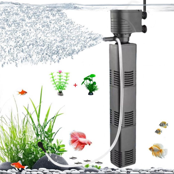 Meilleurs prix pour 3 en 1 Pompe Aquarium 30W 3000L-H Silencieuse Filtre Intérieur Aquarium Applicable à Filtre Aquarium Oxygénation circulation