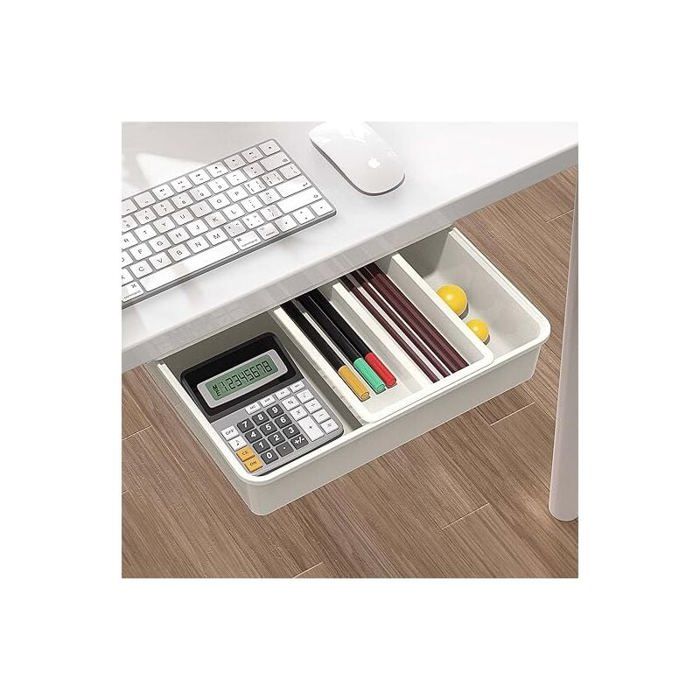 Tiroir Coulissant Sous Bureau Mapille 3 Pièces Tiroirs Sous Bureau Adhésifs - Organisateur Rangement Autocollant Pour Bureau Et Maison
