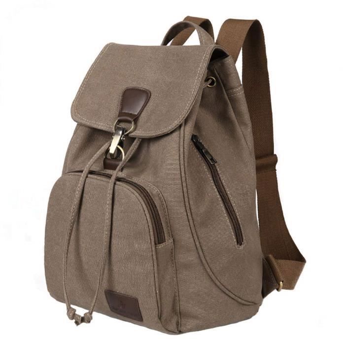Sac Randonnee Retro Sac à Dos Cartable Loisir Randonnée Léger Sac à bandoulière en Plein ...