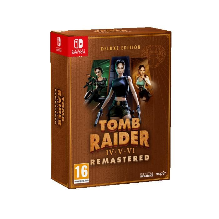 Tomb Raider IV-V-VI Remastered Starring Lara Croft Deluxe Edition Nintendo Switch