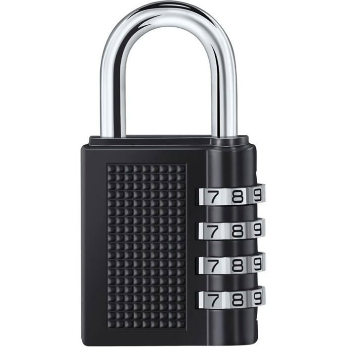Cadenas à Combinaison à 4 DigitSerrure CombinéeNumero Cadenas CodeSerrure à Combinaison pour Gymnase école Portail