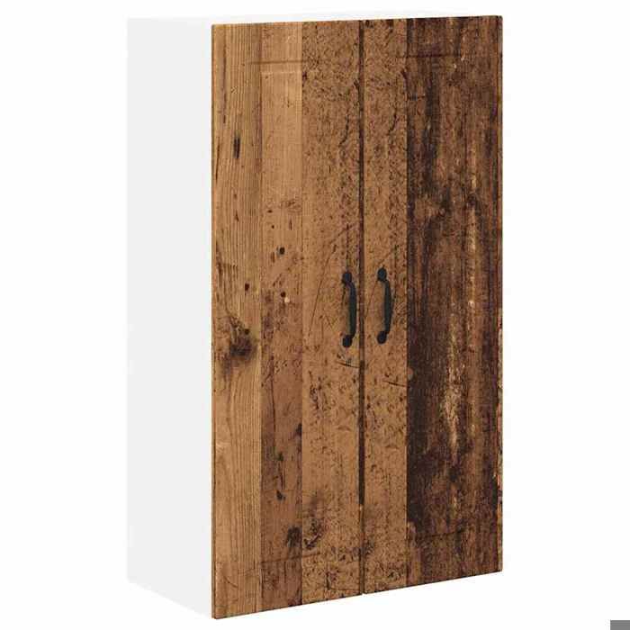 BEL-ACHAT* Meuble de stockage Moderne - Suspendu - Meuble mural de cuisine avec porte Bois Ancien 60x31x100cm @Promo1773204
