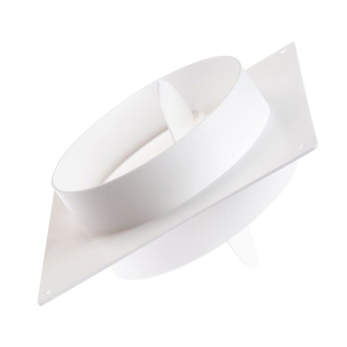 Bride Murale 150 Mm PVC Sans Clapet – Raccord Ventilation Ronde Pour Évacuation & Alimentation Air